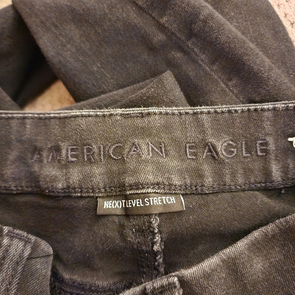 American Eagle AEO Curvy Highest Rise Jegging Black Women's 6 Next Level Stretch - Picture 8 of 11